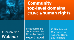 Webinar: Community top-level domains (TLDs) and human rights