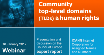 Webinar: «Dominios de nivel superior (TLD) y derechos humanos»