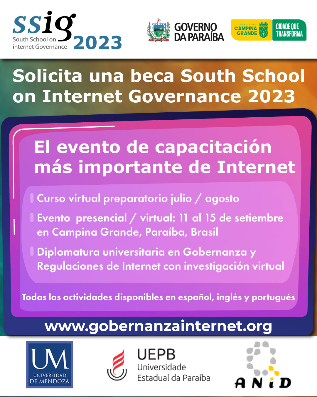 Flyer aplica a beca ssig2023