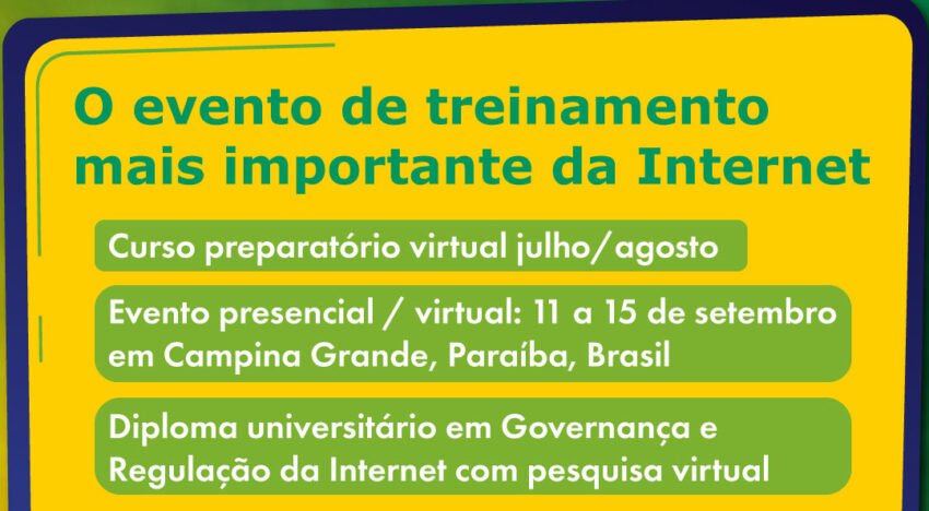 Candidate-se a uma bolsa de estudos! South School on Internet Governance 2023